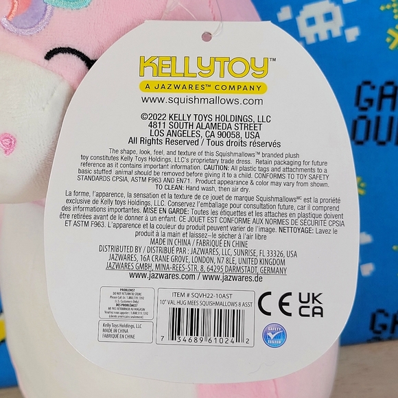 Squishmallow Ilene The Unicorn 10" UltraSoft Valentine's Day Hugmee Toy Plush - Picture 6 of 6